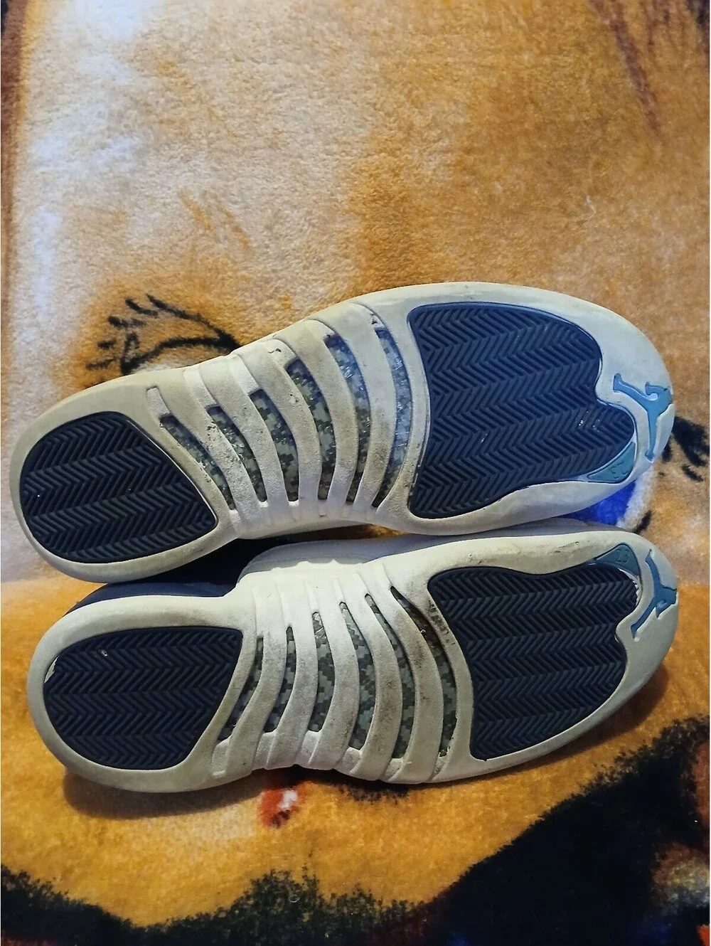 Jordan 12 Retro Obsidian White Men’s Basketball Shoes Size 11.5